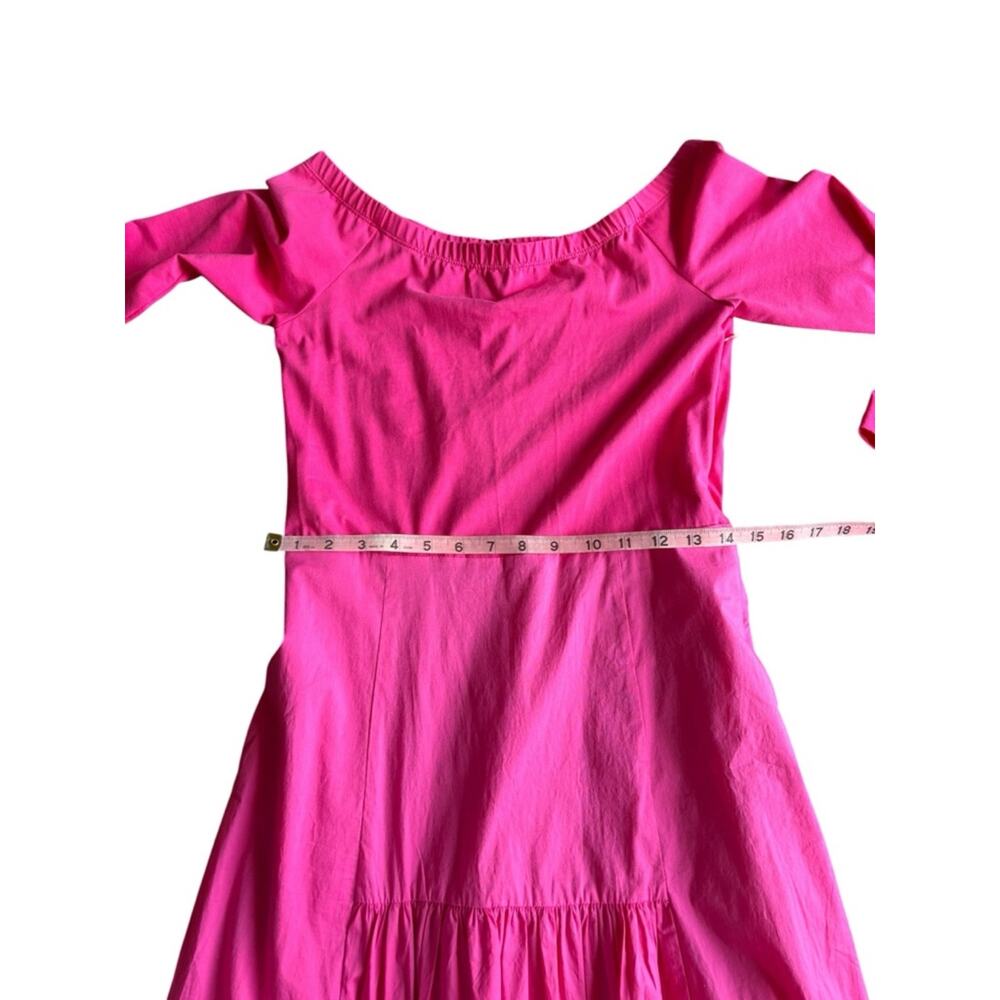 NWT Tuckernuck x Cameran Eubanks Marissa Dress Pink Midi Off Shoulder Pockets M - Picture 11 of 14